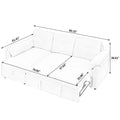 Corduroy Tufted Upholstered Sleeper Sectional Sofa, L Shaped Modular Convertible Sofa With Reversible Storage Chaise, Pull Out Sleep Couch Bed And Reclining Backrest Perfect For Living Space, Black Full Black Corduroy