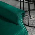 Coolmore Wood Frame Armchair, Modern Accent Chair Lounge Chair With Sturdy Wood Legs For Living Room Bedroom Green Green Primary Living Space Foam Velvet