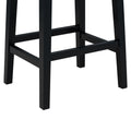 3 Piece Modern Faux Marble Versatile Bar Table Set With Storage Drawers And Padded Stools, Ideal For Space Saving Dining Nooks Or Small Kitchens Black Black Solid Wood Mdf