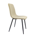 Dining Chairs Set Of 4,Modern Kitchen Dining Room Chairs,Upholstered Dining Accent Chairs In Linen Cushion Seat And Sturdy Black Metal Legs .Fabric Dining Chairs Beige Light Green Foam Linen