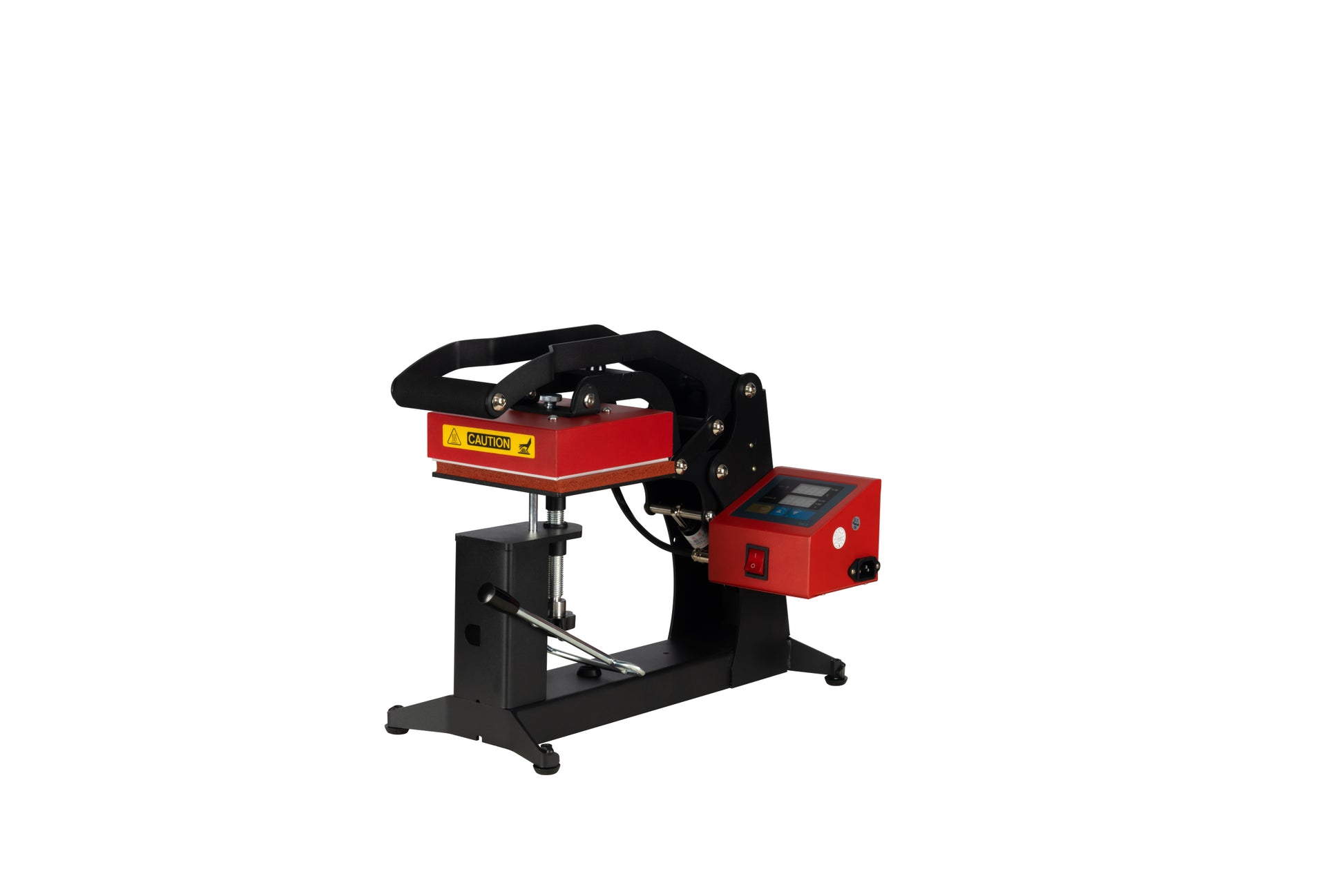 3 In 1 Combo Heat Press Machine For Cap,Label,Cup Red Black Aluminium