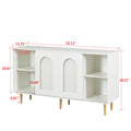 Dresser Drawer Cabinet,Bar Cabinet,Lockers,Sideboard,Buffet Sideboard,Buffet Service Desk,Storagecabinet,Changhong Glass Sliding Door, For Bedroom, Living Room, Kitchen Corridor, Color: White 5 Or More Spaces Barn Door White Primary Living Space Glass