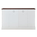 Buffet Table Sideboard With 4 Doors White Adjustabel Shelves Mdf