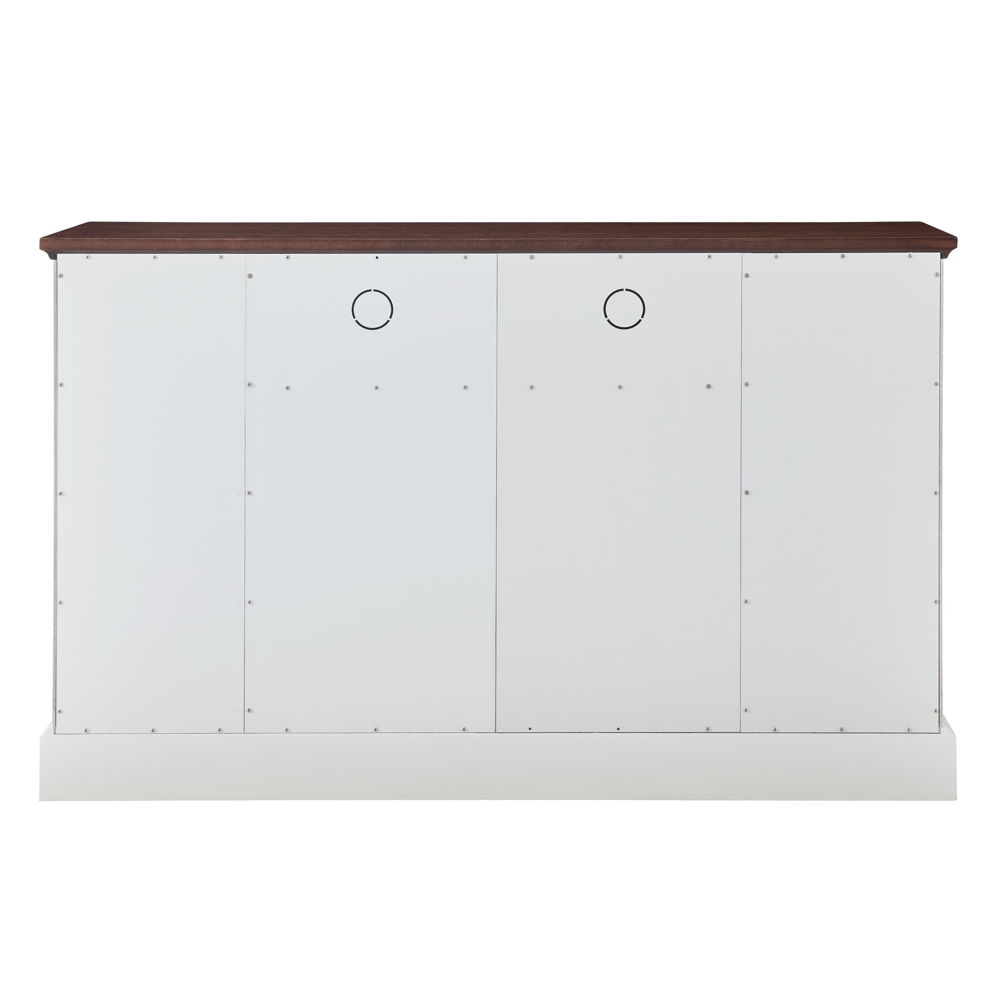 Buffet Table Sideboard With 4 Doors White Adjustabel Shelves Mdf