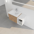 36 Inch Soft Close Doors Bathroom Vanity With Sink, A Small Storage Shelves, 24