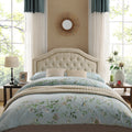 Queen&Full Sized Headboard Queen Beige Fabric