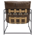 Saturn Accent Chair With Loose Cushions Brown Primary Living Space Leather