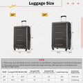 2 Piece Luggage Set With Bags Expanable Spinner Wheels Abs Lightweight Suitcase With Tsa Lock 20Inch 24Inch Dark Gray Abs