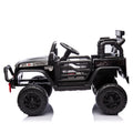 24V Kids Ride On Car W Parents Remote Control,400W Motor,Four Wheel Suspension,Adjustable Speed,Usb,Mp3,Music,Bluetooth,Large Display Screen,Power Display,Portable Handle,Safety Belt For Kids Aged 3 . Black 50 99 Lbs Polypropylene