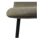 Dining Chairs Set Of 4,Modern Kitchen Dining Room Chairs,Upholstered Dining Accent Chairs In Linen Cushion Seat And Sturdy Black Metal Legs Grey Light Gray Foam Linen
