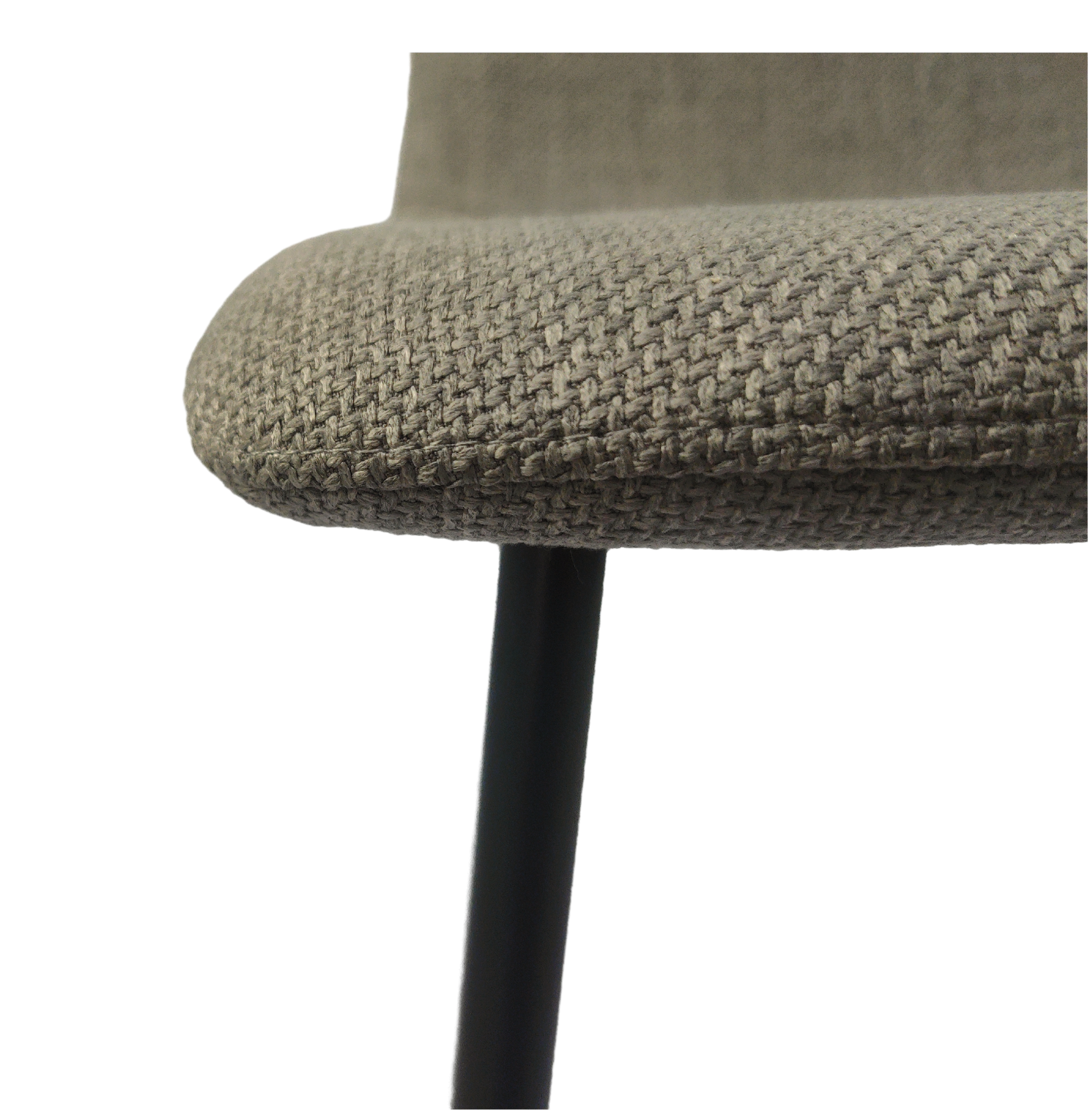 Dining Chairs Set Of 4,Modern Kitchen Dining Room Chairs,Upholstered Dining Accent Chairs In Linen Cushion Seat And Sturdy Black Metal Legs Grey Light Gray Foam Linen