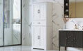 Bathroom Storage Cabinet With Multi Functional Storage Space, Drawer With Slide Rails, Adjustable Shelf, White White Mdf