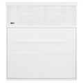 Queen Size Murphy Bed Wall Bed With Top Shelves & Usb,White Queen White Plywood