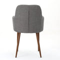 Dining Chair Light Grey Fabric