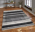 Jersey Area Rugs, Carpets For Livingroom, 7X10 Area Rugs ,3012 Grey Rectangle 8&10 Grey Contemporary Abstract Polypropylene