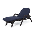 Mikael Chaise Lounge With Cushion Dark Brown Polypropylene