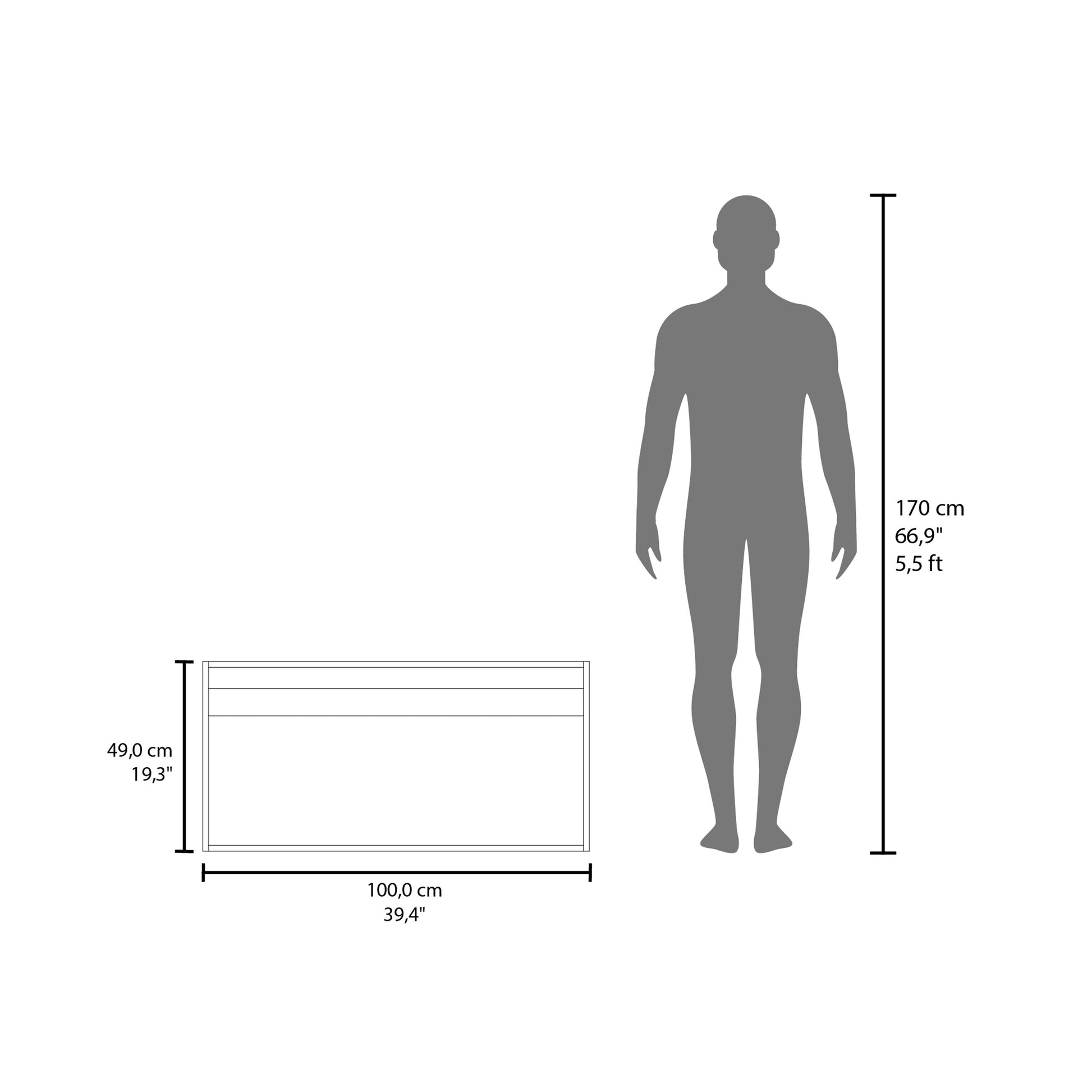 Wall Cabinet 19"H, Two Doors, Two Internal Shelves, White White Solid Wood Mdf Engineered Wood