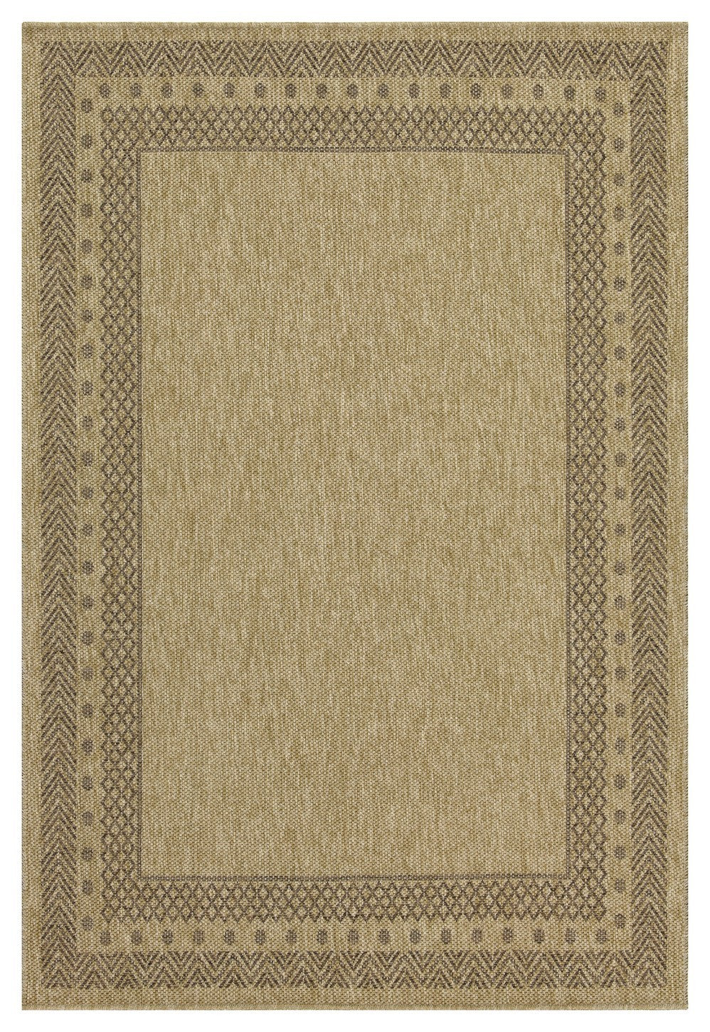 Earth Gc Ntl1007 Jute Mocha 5 Ft. 3 In. X 7 Ft. 3 In. Indoor Outdoor Area Rug Natural & Light Brown Polyester Polypropylene