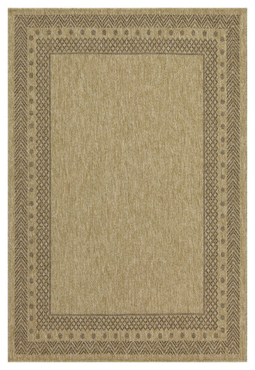 Earth Gc Ntl1007 Jute Mocha 5 Ft. 3 In. X 7 Ft. 3 In. Indoor Outdoor Area Rug Natural & Light Brown Polyester Polypropylene