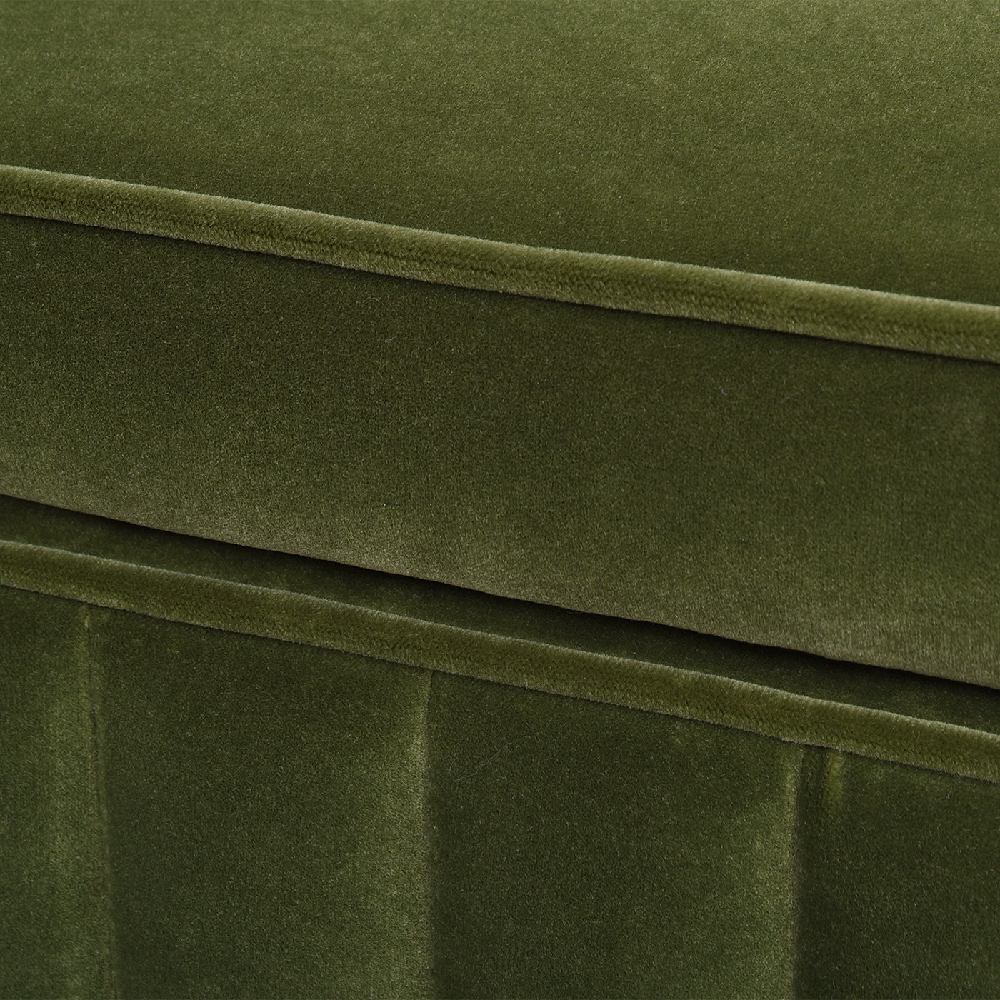 Chloe Modern Glam Storage Bench, Olive Green Performance Velvet Olive Green Foam Velvet