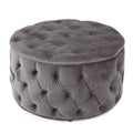 Ottoman Grey Velvet