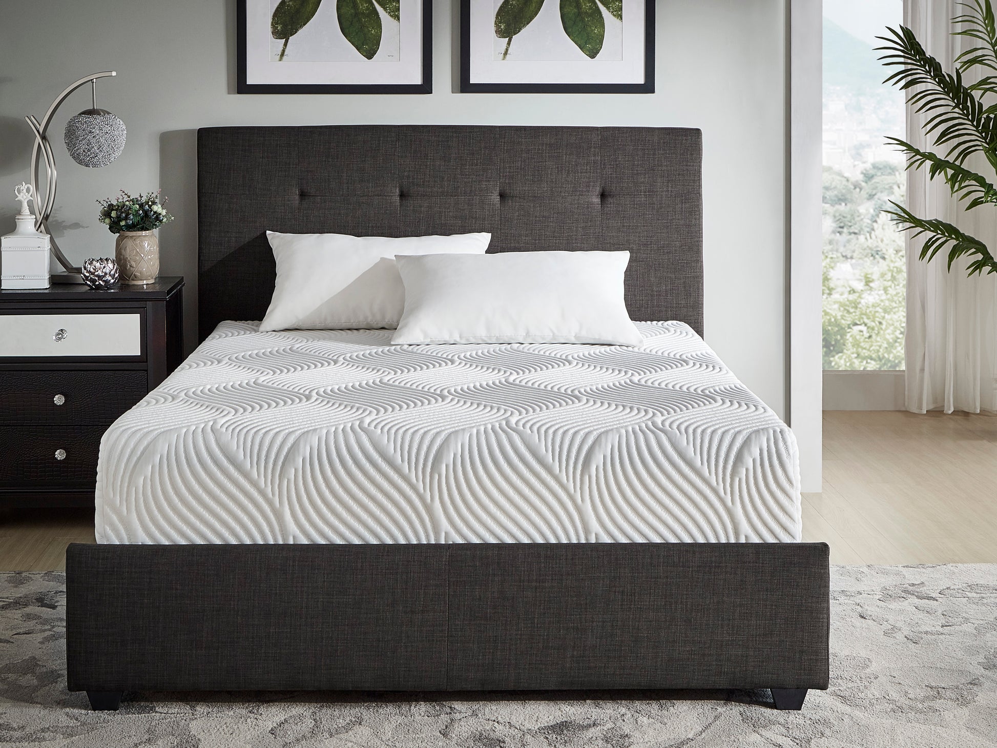 10 Inch Full Size Bed Mattress Gel Infused Memory Foam Mattress, Firm, White, Mattress In A Box White Bedroom Foam Full