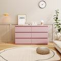 Pink Large 6 Drawers Chest Of Drawer Dressers Table Sliding Pink Drawer 5 Drawers & Above Bedroom Extra Deep Drawers 6 Corner Black Mdf