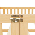 Queen Size Bed Floor Bed With Safety Guardrails And Door For Kids, Natural Expect Arrival Date 2024.7.26 , Old Sku W158090701 Queen Natural Pine