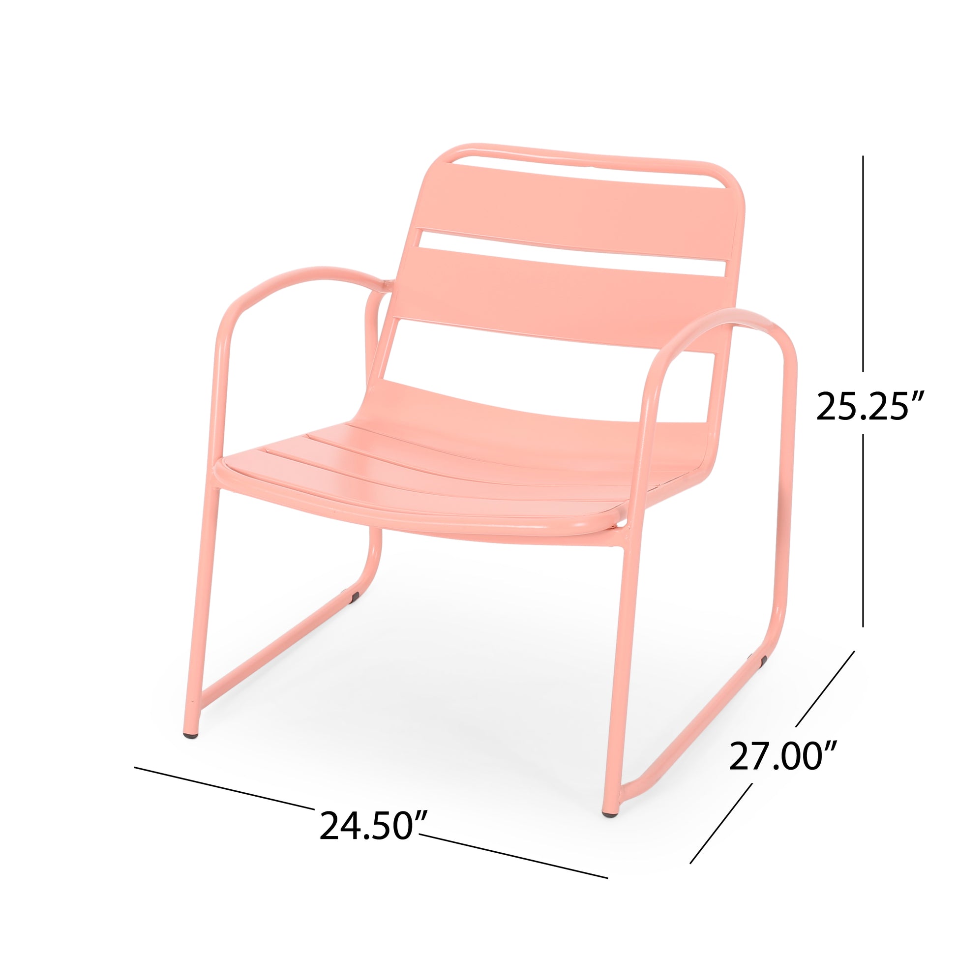 Conrad Chair Coral Iron