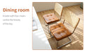 Dining Chairs Set Of 2, Fauex Leather Rattan Side Accent Chairs With Chrome Legs, Modern Mid Century Breuer Designed Chairs, Upholstered Dining Living Room Kitchen Chairs Brown 2Pcs Brown Faux