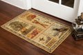 Woodland Gc Rst5401 Multi 7 Ft. 10 In. X 10 Ft. 3 In. Lodge Area Rug Cream Polypropylene