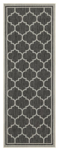 Sunshine Gc Har2005 Anthracite 5 Ft. 3 In. X 7 Ft. 3 In. Indoor Outdoor Area Rug Anthracite Polyester Polypropylene