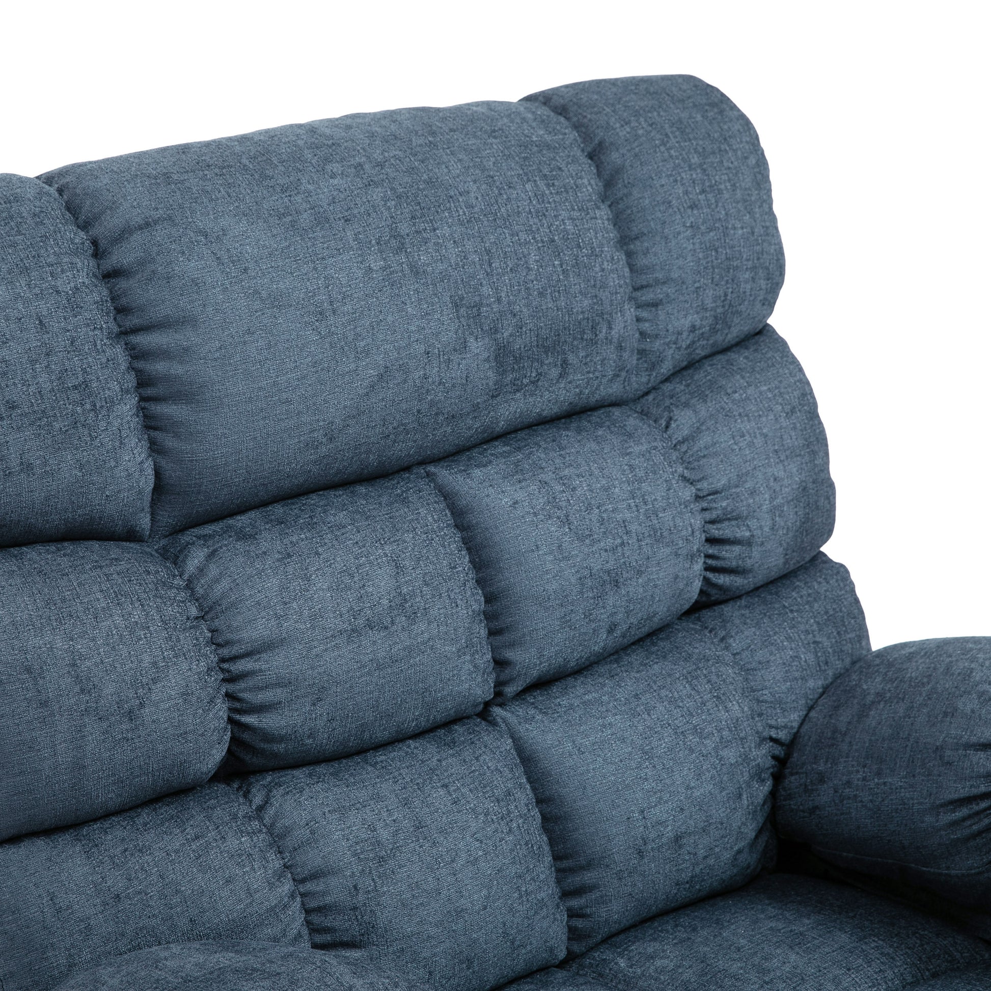 Massage Recliner Charcoal Fabric