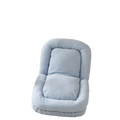 Triple Fold Down Sofa Bed,Blue Blue Metal Cotton Metal