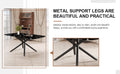 Large Modern Minimalist Rectangular Dining Table With 0.39 