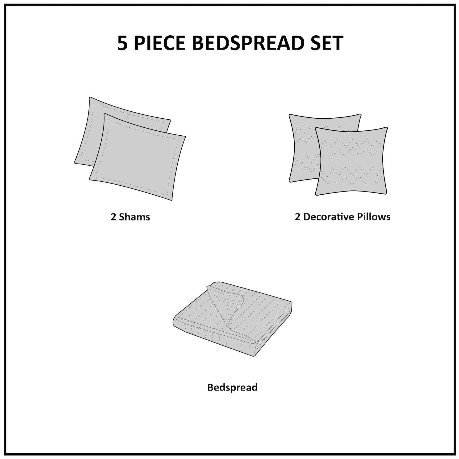 5 Piece Reversible Jacquard Bedspread Set Brown Gold Queen Queen Brown Gold Microfiber