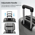 Luggage 4 Piece Set With Spinner Wheels, Hardshell Lightweight Suitcase With Tsa Lock,Checked Luggage,Silver Gray 12 20 24 28In Silver Grey Abs