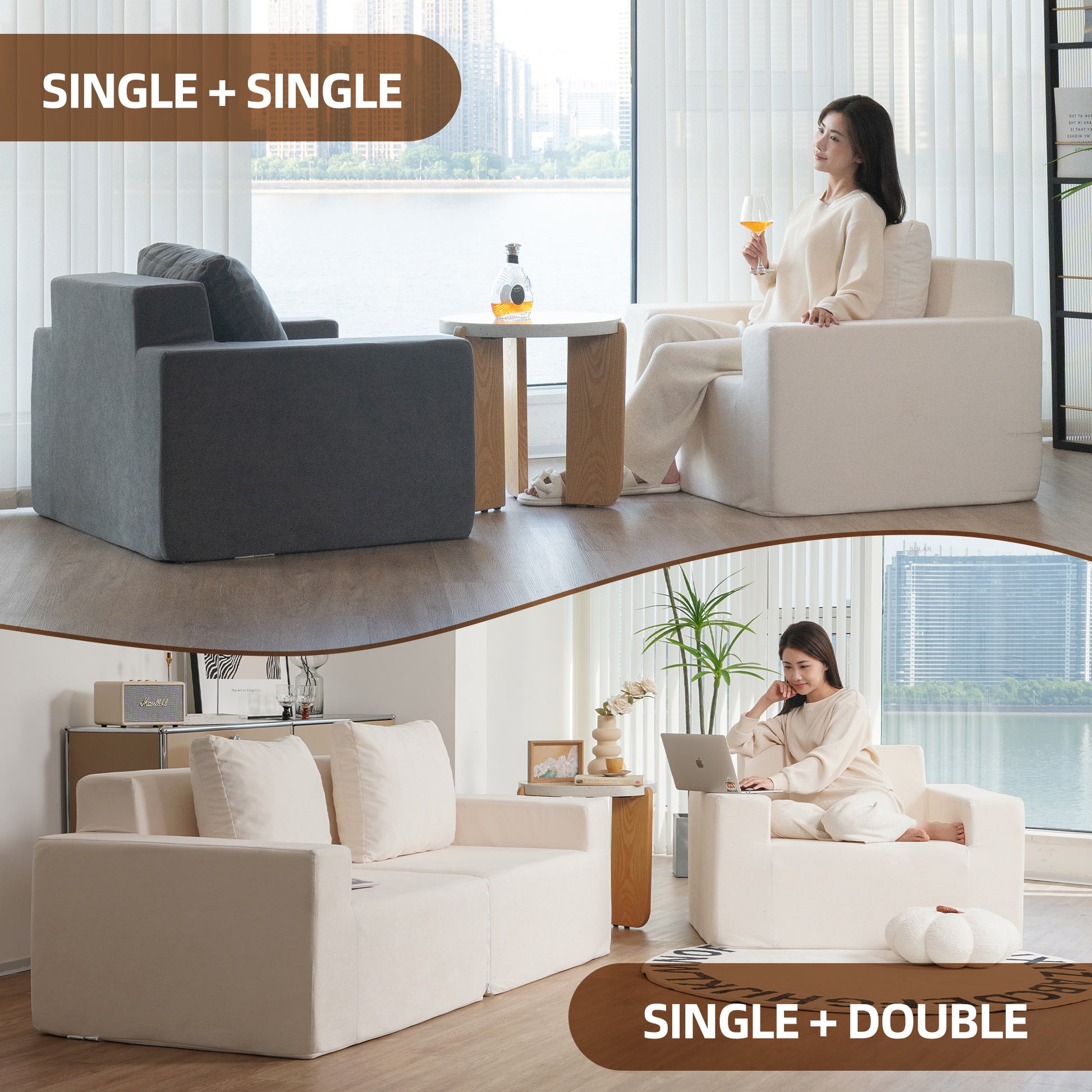 Video Sofa In A Box Foam Sofa Couch With Pillow, Bean Bag Chairs For Adults Stuffed High Density Foam, Large Bean Bag Sofa For Living Room Bedroom Gaming Room Ameican White Oak Primary Living Space Medium Soft Medium Duty American Design,European Square