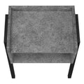 Accent Table, Side, End, Nightstand, Lamp, Living Room, Bedroom, Grey Laminate, Black Metal, Contemporary, Modern Grey Metal