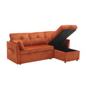 United Modular Sectional Sofa L Shaped Modular Couch With Reversible Chaise Modular Sofa Sectional Couch With Storage Seats Orange Velvet 3 Seat