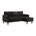 United Sectional Sofa Reversible Sectional Sleeper Sectional Sofa With Storage Chaise Black Chenille