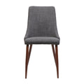 Dining Chair Light Grey Fabric