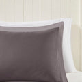 3M Scotchgard Diamond Quilting Reversible Down Alternative Comforter Set King Grey Polyester