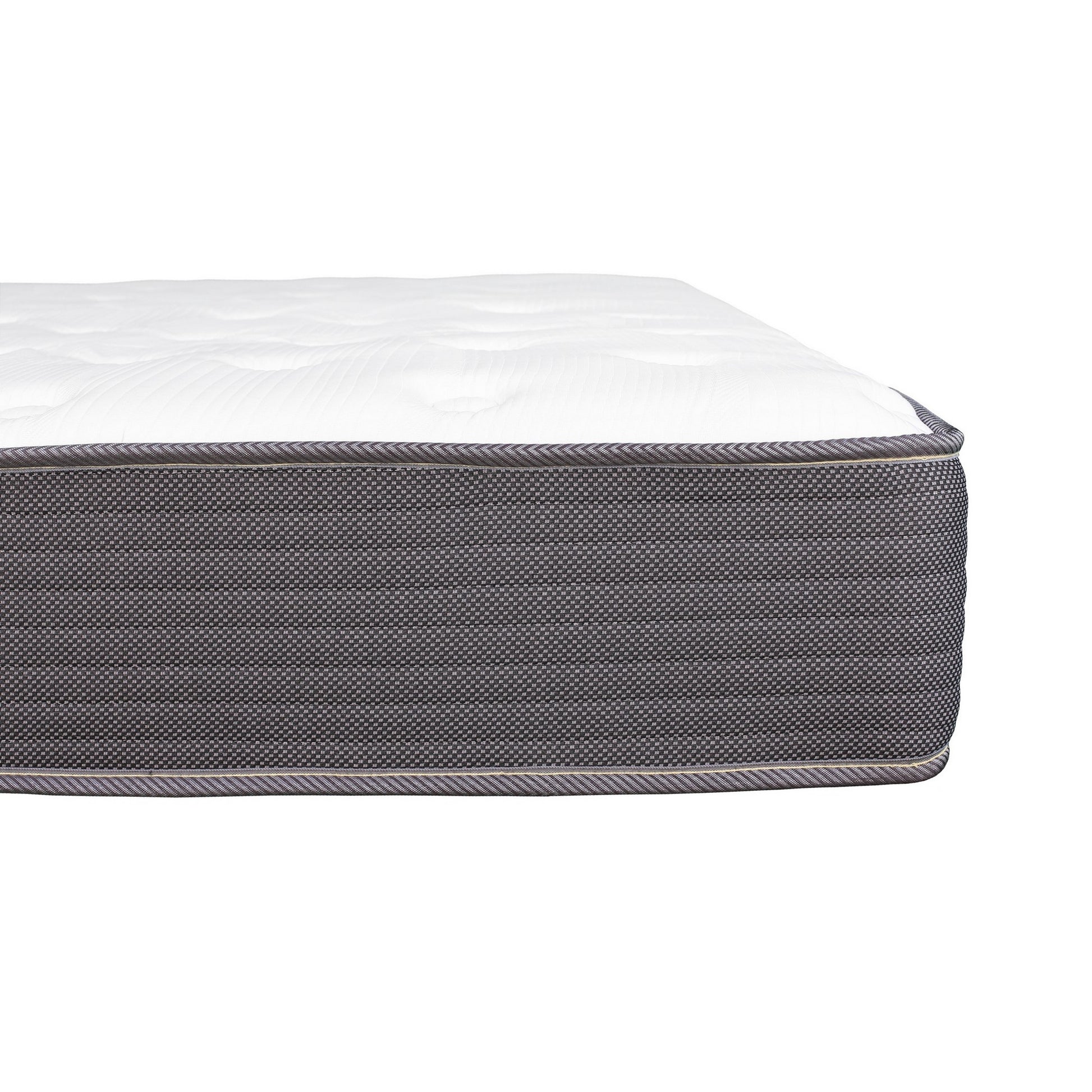 Cari 8 Inch Hybrid Xl Twin Size Mattress, Cool Gel Memory Foam, Pocket Coil White Fabric Twin