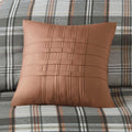 Plaid Comforter Set Full Multicolor Polyester