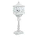 Mailbox Cast Aluminum White Mail Box Postal Box Security Heavy Duty White Aluminium