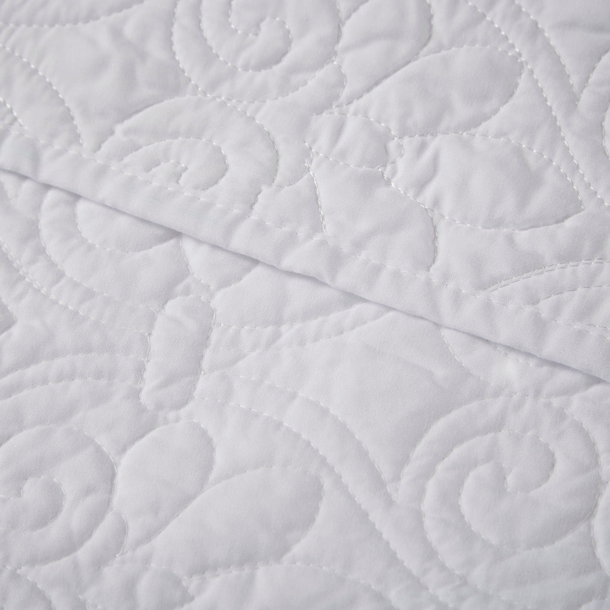 Oversized Quilted Throw White 60X70" White Cotton