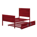 Red Twin Platform Bed Twin Red Iron Bedroom Contemporary Slat Beds Metal