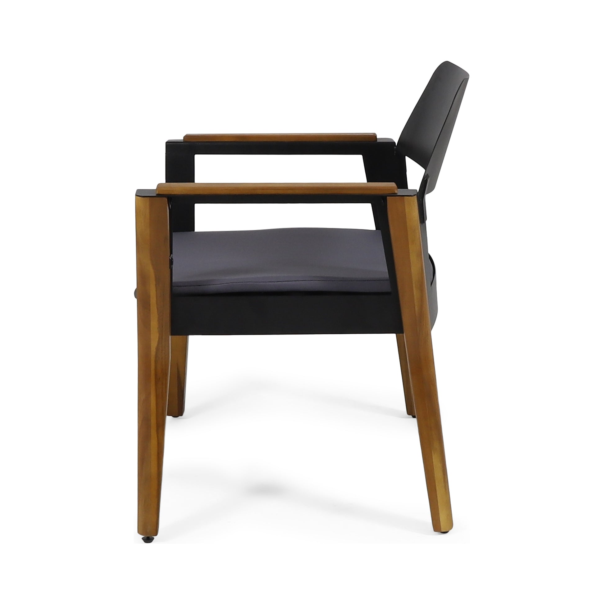 Soho Club Chair Mp2 Set Of 2 Teak Wood Metal Waterproof Fabric