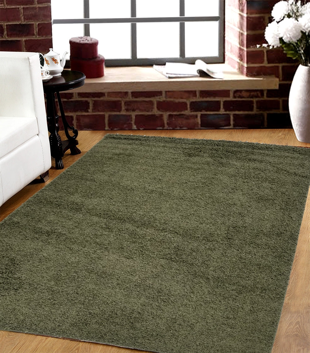 Shaggy Area Rugs, Carpets For Livingroom, 7X10 Area Rugs ,Shaggy Green Rectangle 8&10 Green Contemporary Abstract Polypropylene